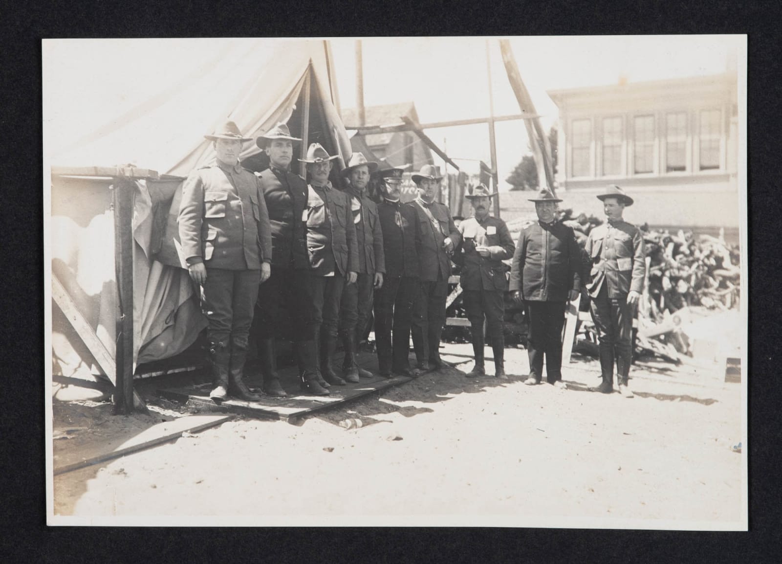 [Gen. Henry G. Mathewson], Photo Album Showing the California National Guard after the 1906 Earthquake and Elsewhere, 1906-1908