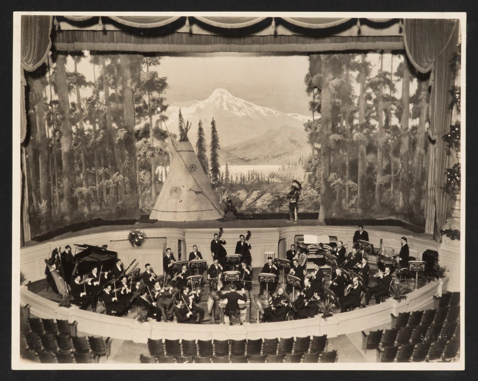 California Theatre, Album Showing Elaborate Set Designs at the Hybrid Venue for Live Performance and Silent Film in the Early Days of Hollywood, 1919-21