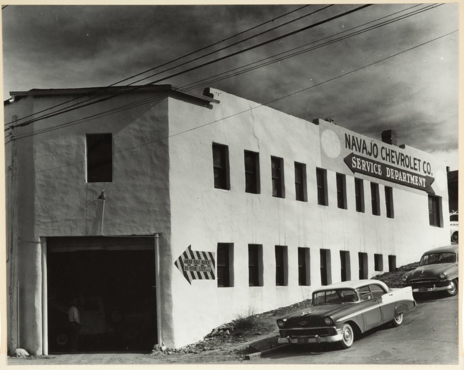 Navajo Chevrolet Company, Album showing the Dealership at 116 E. Route 66 in Gallup, New Mexico, 1960s
