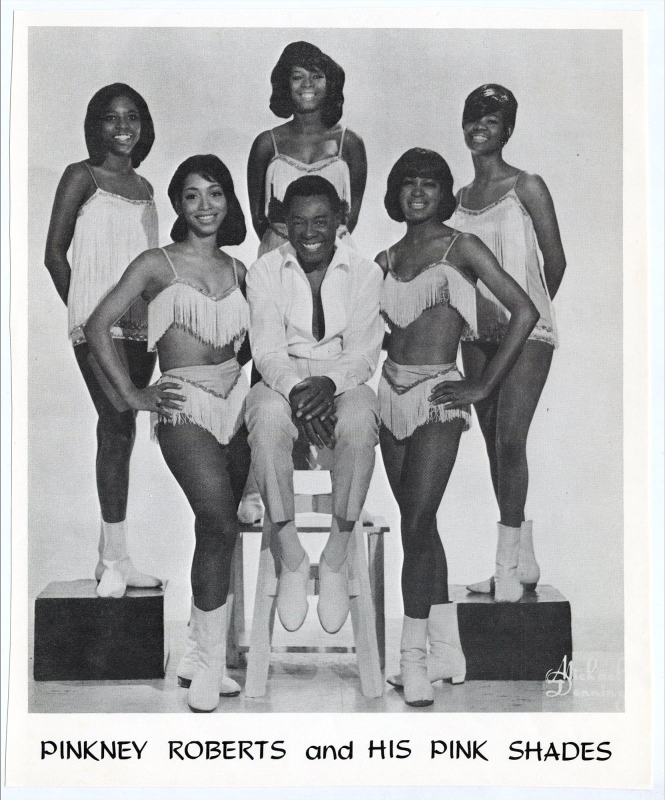 [Pinkney Roberts], Group of Photos, Flyers, and other Ephemera Related to the "The Fashion Plate M.C." , 1940s-70s