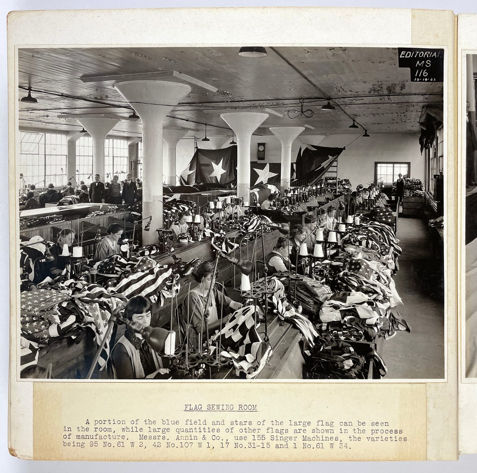 [Singer Sewing Machine Co.], The Largest United States Flag Ever Made, 1923
