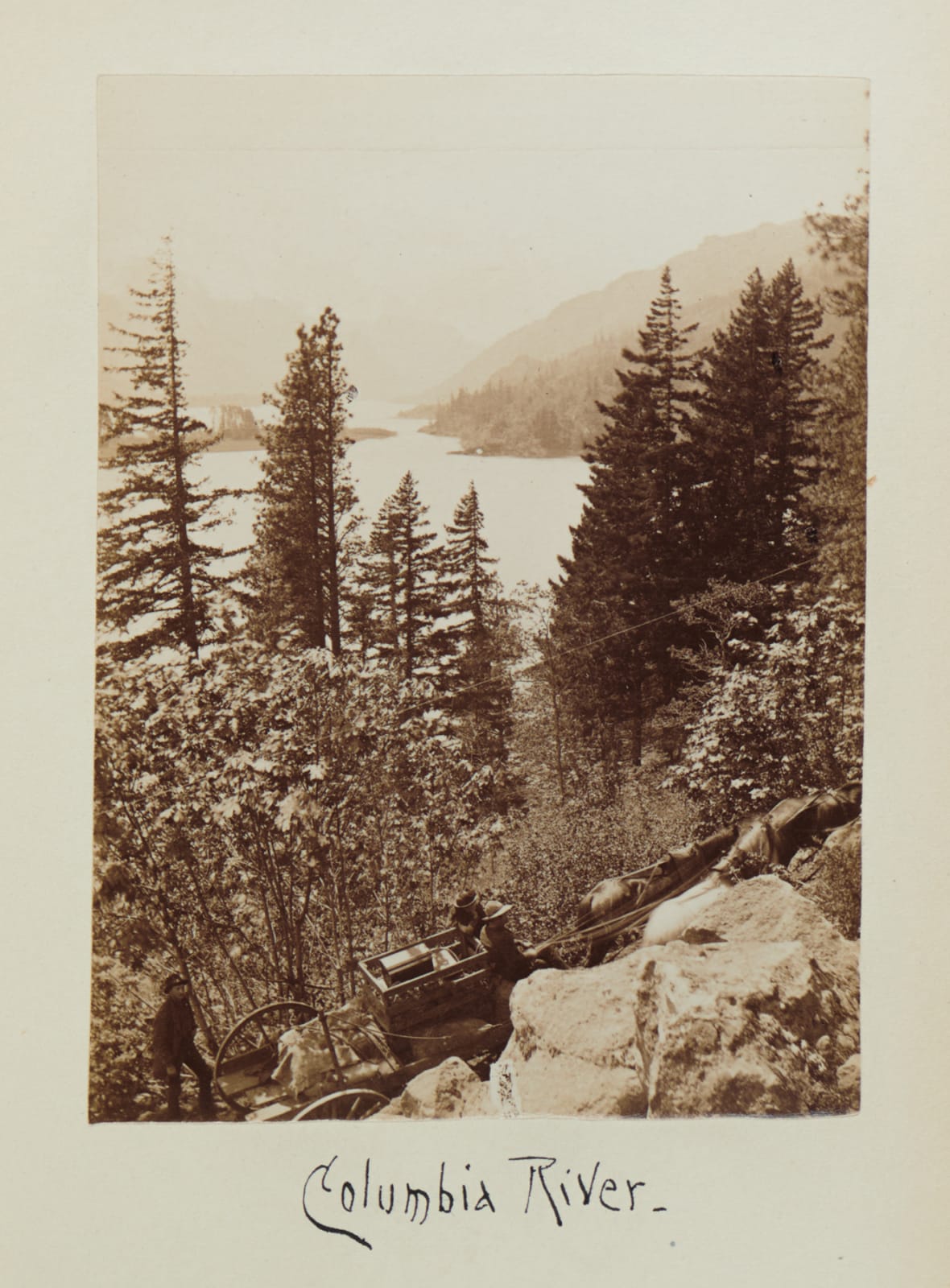 Martin Mason Hazeltine, [Souvenir of the Columbia River, Oregon], c. 1885-1890