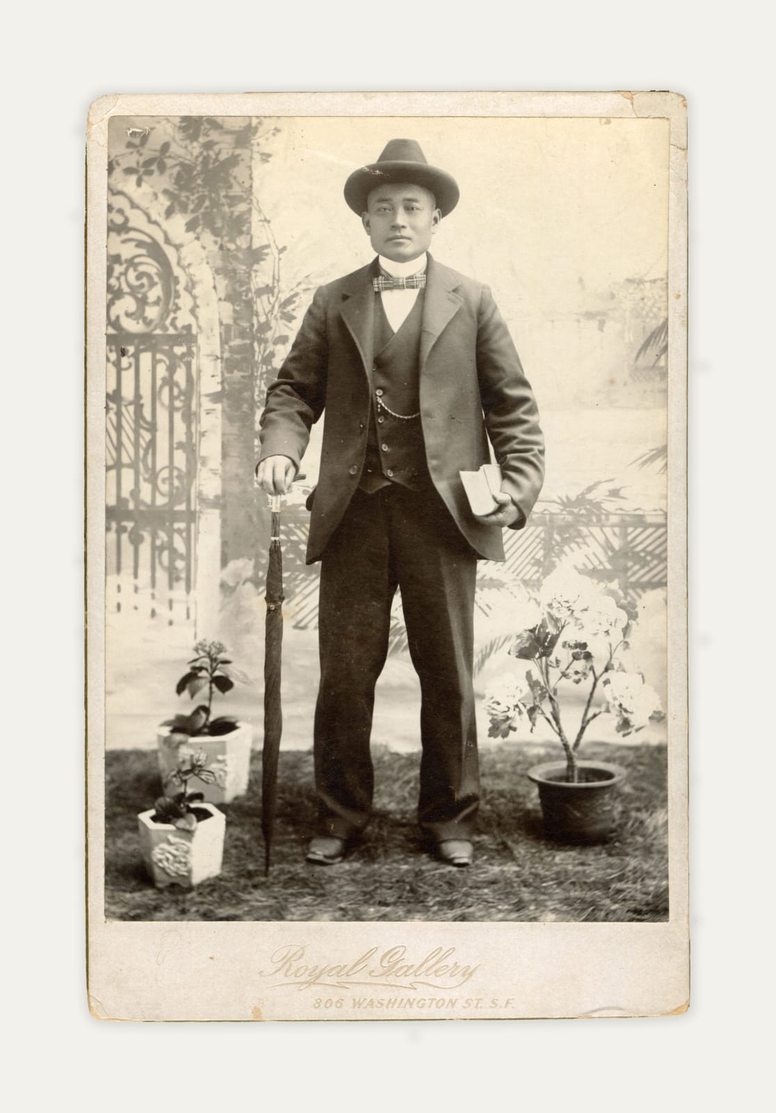 Royal Gallery, Portrait of Wong Quon Sue ("Wah Chung") Businessman and Chinese Labor Contractor for the Southern Pacific Railroad, 1890s