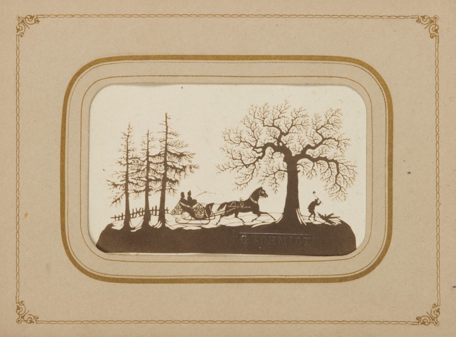 George Schmidt, Album of Silhouette CDVs, 1860s