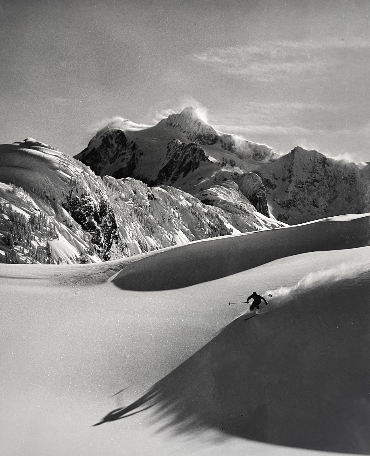 Walt P. Dyke, Untitled (Powder Skier), c. 1950