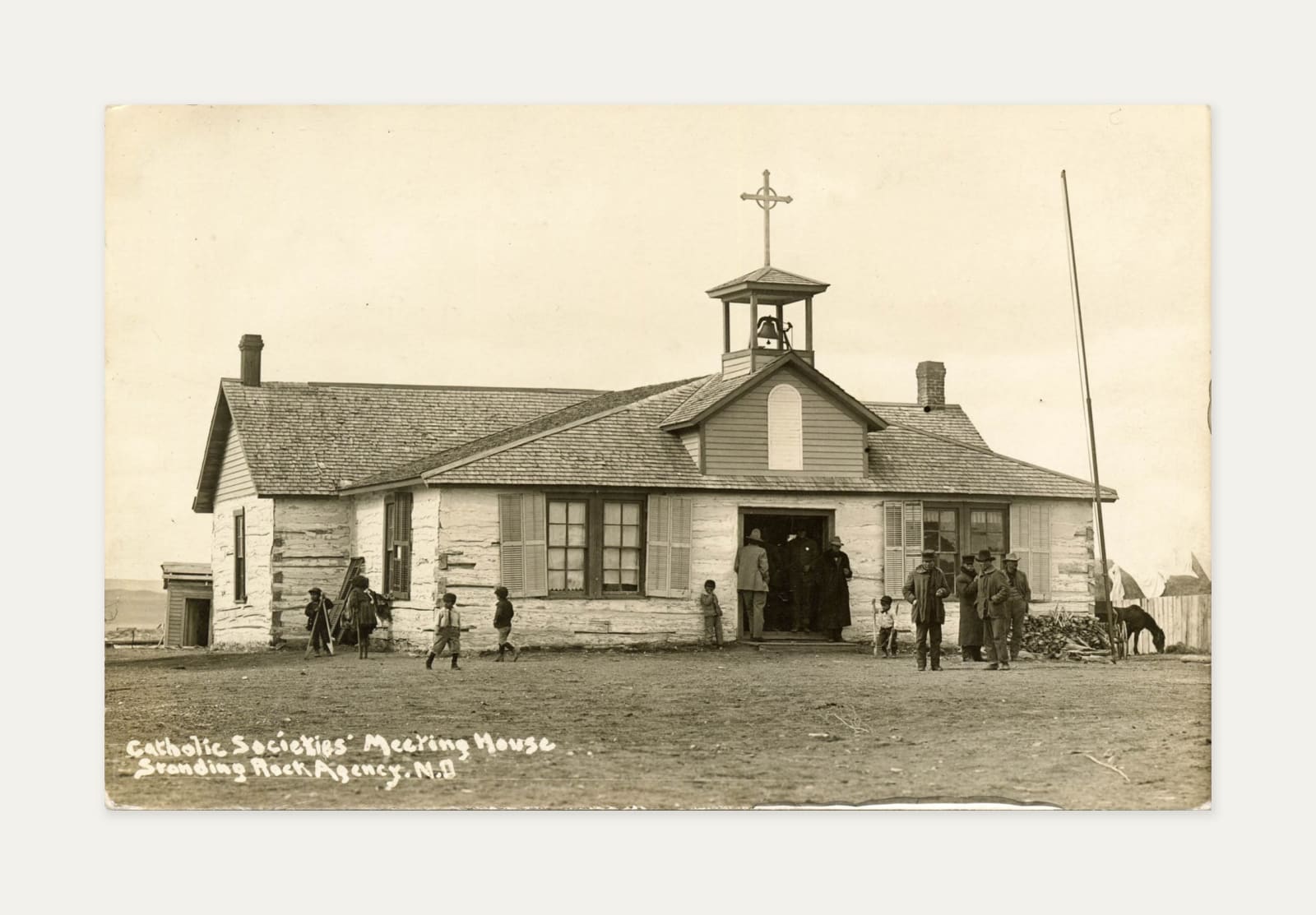 Frank Bennet Fiske, Photographic Postcards Showing Standing Rock Agency and a Portrait of the Artist, 1910s-20s