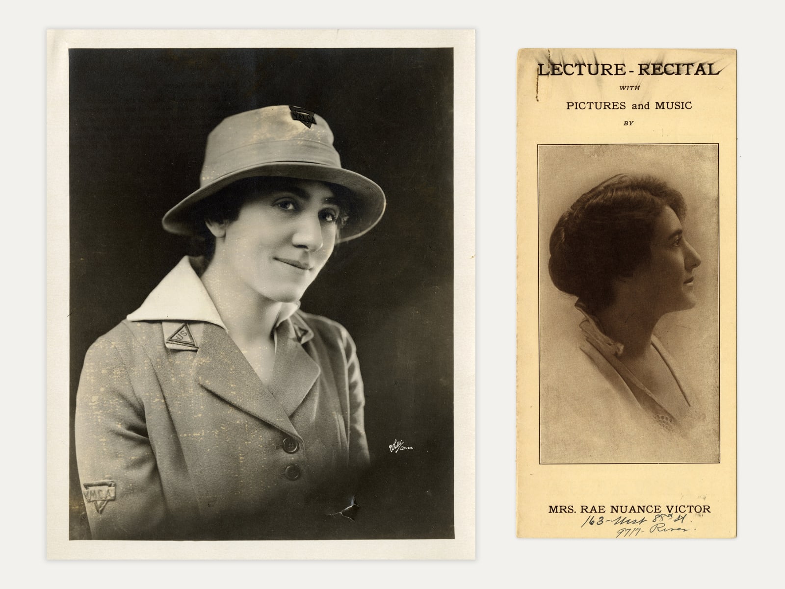 [Rae Nuance Victor], Photograph and Brochure Related to a Lecture on Native Americans in Pittsburgh, c. 1930s