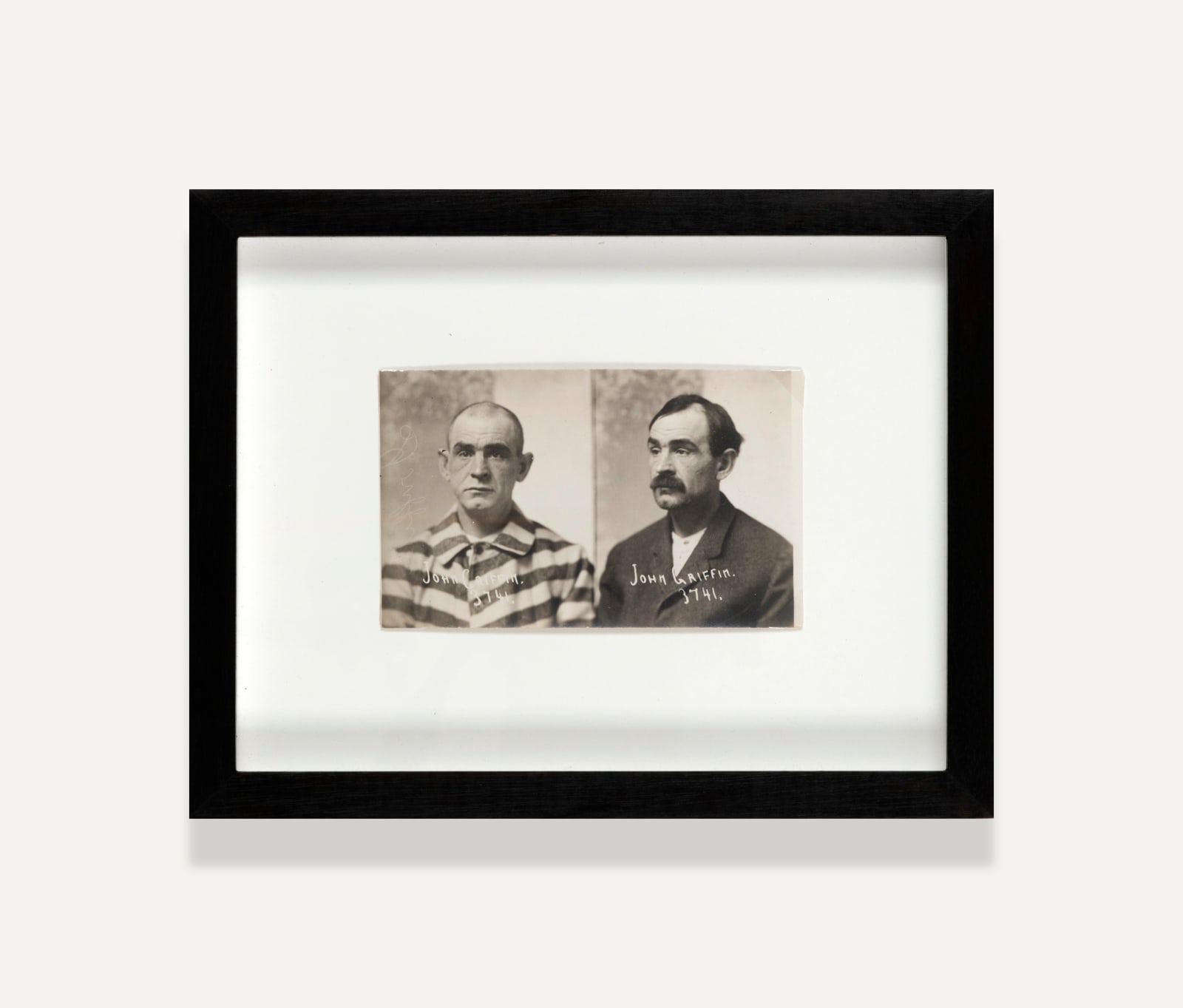 Unknown, After/Before Mugshot of John Griffin, c. 1900-10