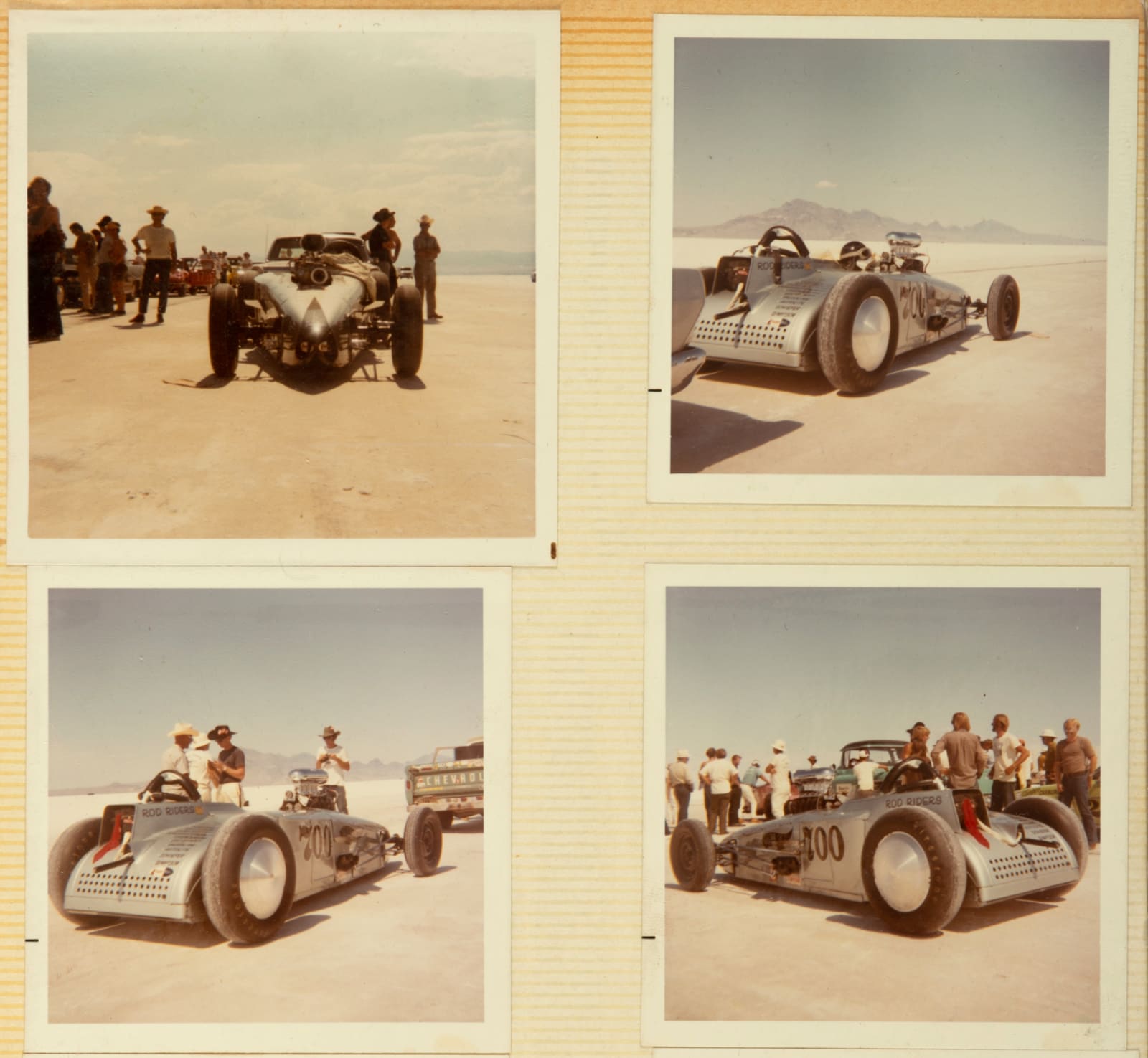 [Mel and Mike Swain], Album Showing Drag Racing Brothers at El Mirage, 1970s