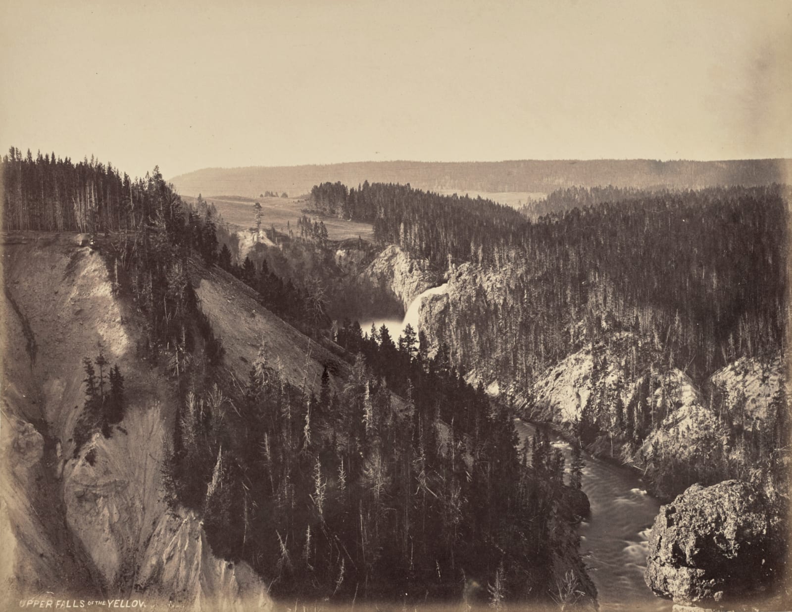 William Henry Jackson, Upper Falls of the Yellow, 1871