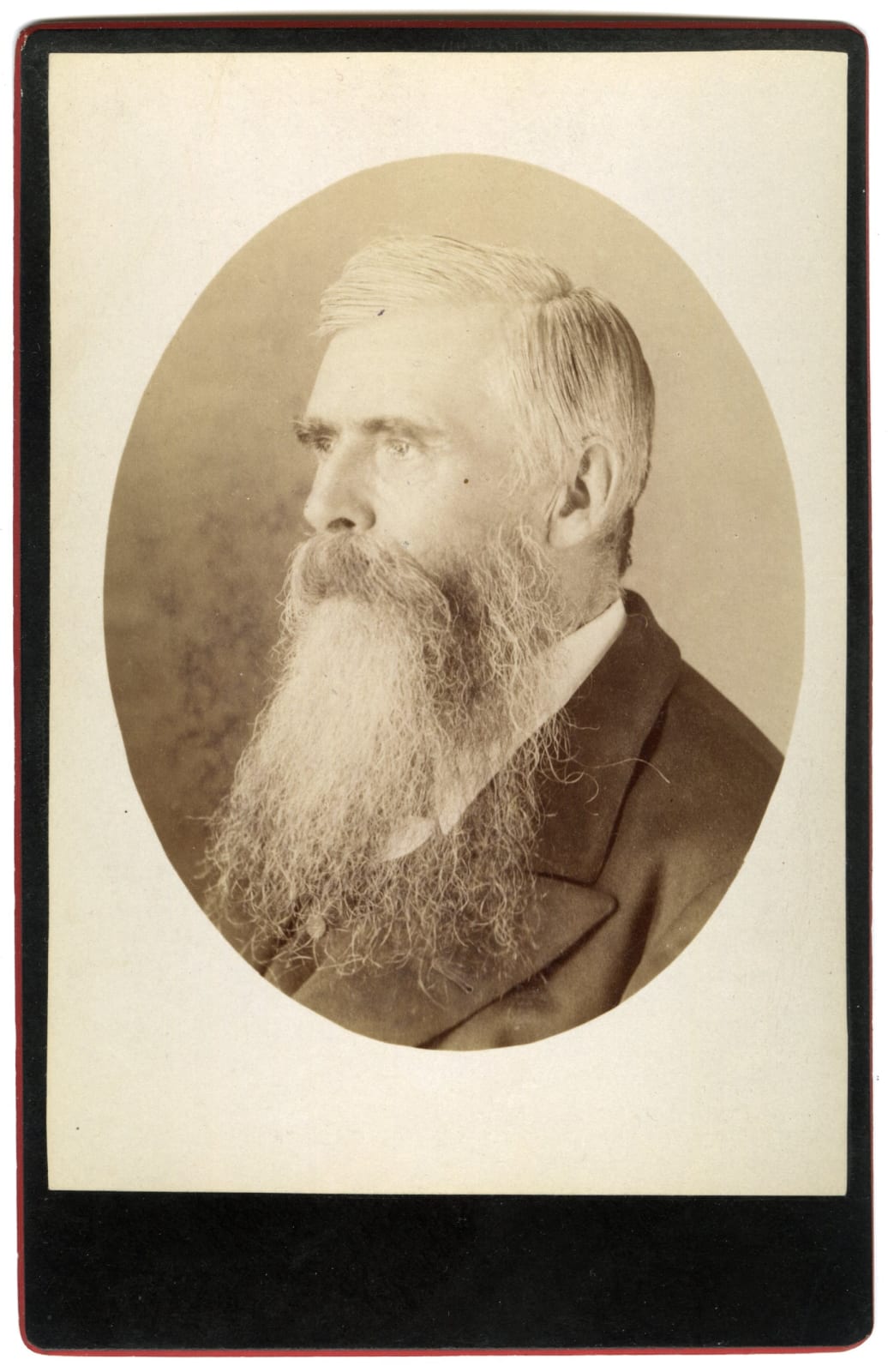 [Thomas Lake Harris], Group of Portraits of the Minister, Poet and Utopian Commune Leader in Santa Rosa, CA, 1870s-80s