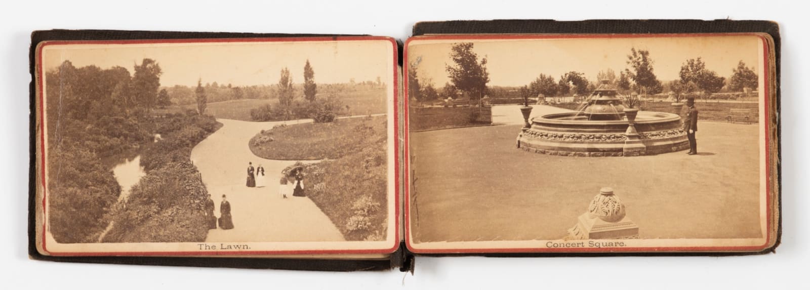 J.W. & J.S. Moulton, An Accordion-Style CDV Album entitled "Prospect Park Through the Camera", 1870s
