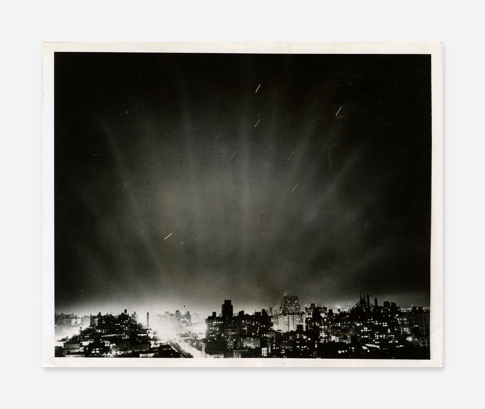 Anonymous, Aurora Borealis Over New York City, 1941