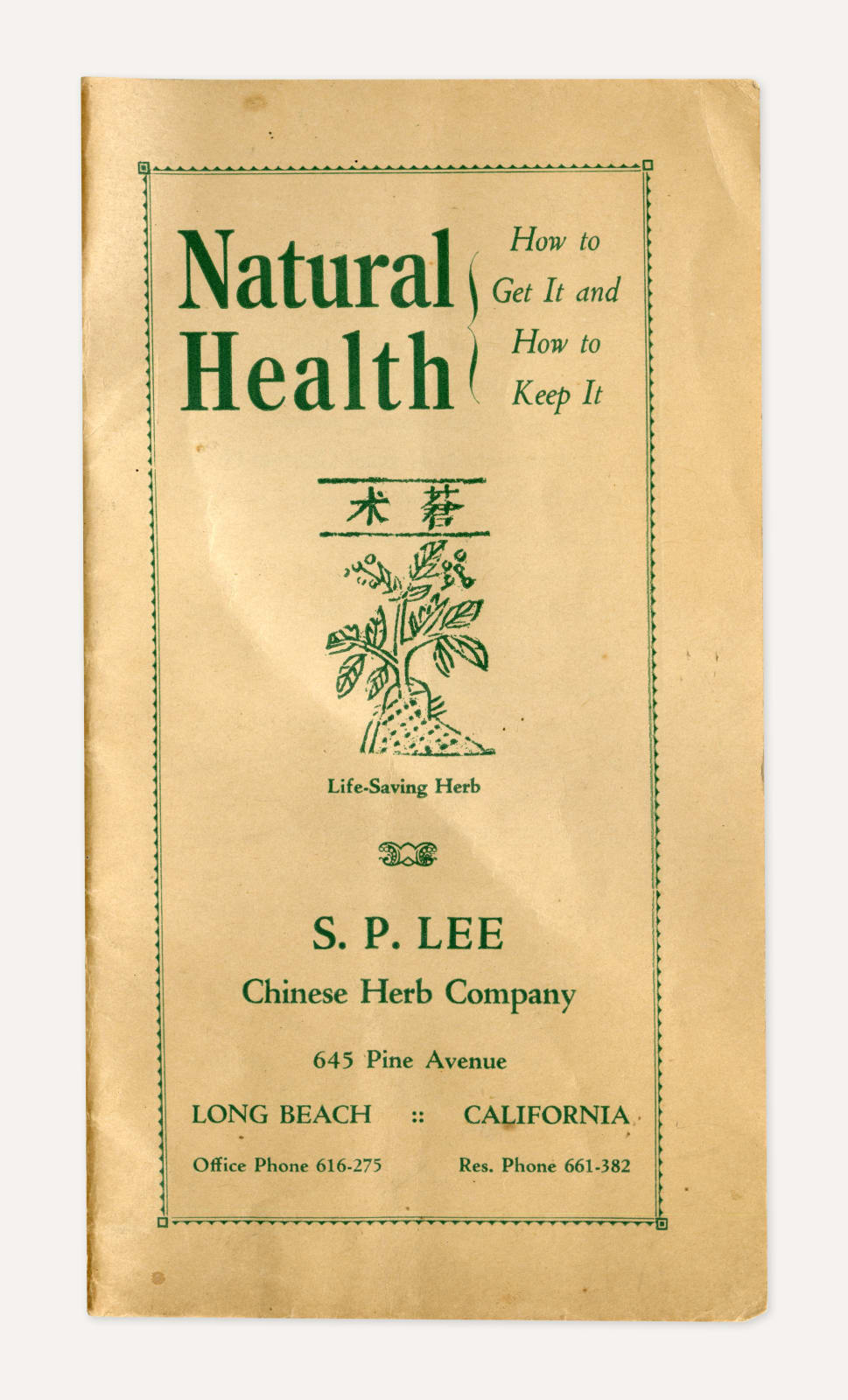[S.P. Lee], Natural Health { How to Get It and How to Keep It, 1920s