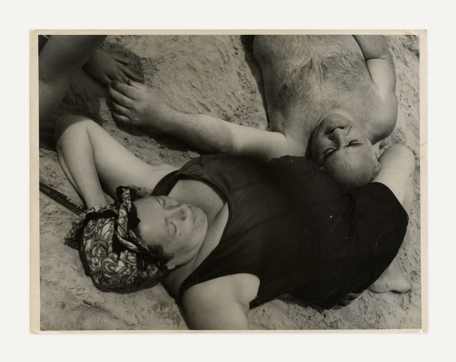 Jean Manzon, Beachgoers Asleep, Coney Island, 1950s