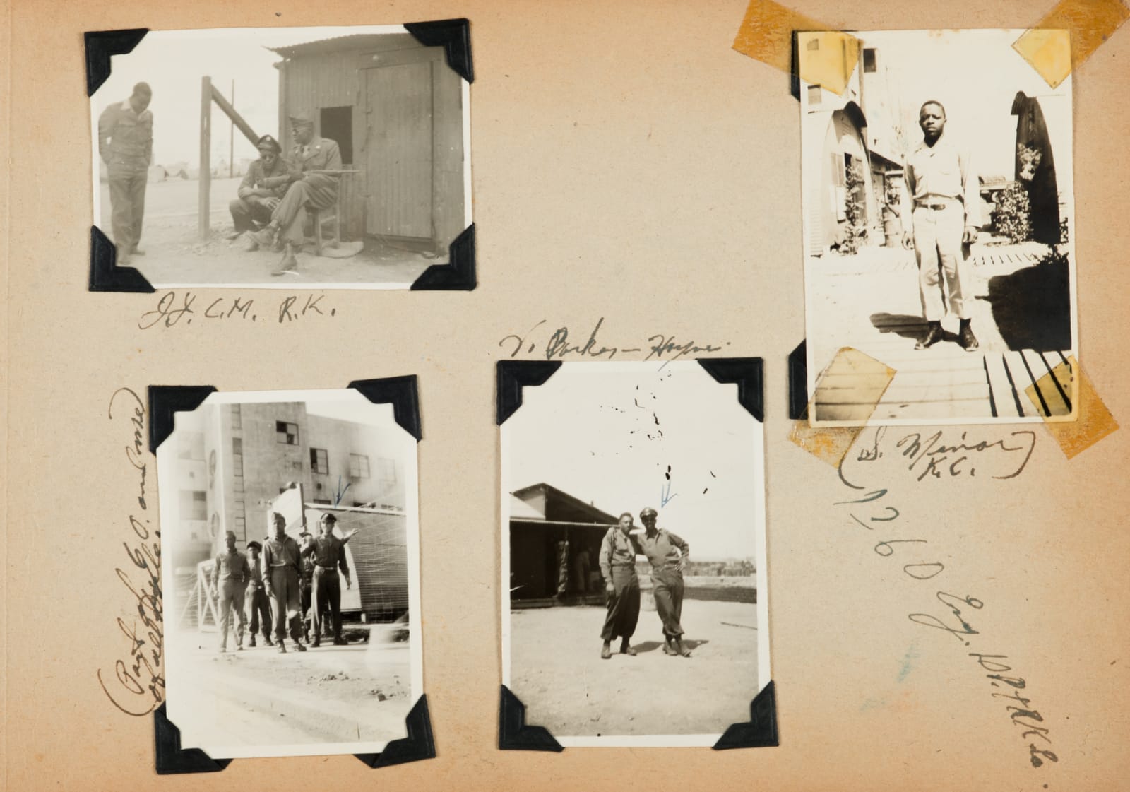 [1360th Engineer Company], Photographs of an African American Dump Truck Unit in Post-War Japan, 1940s