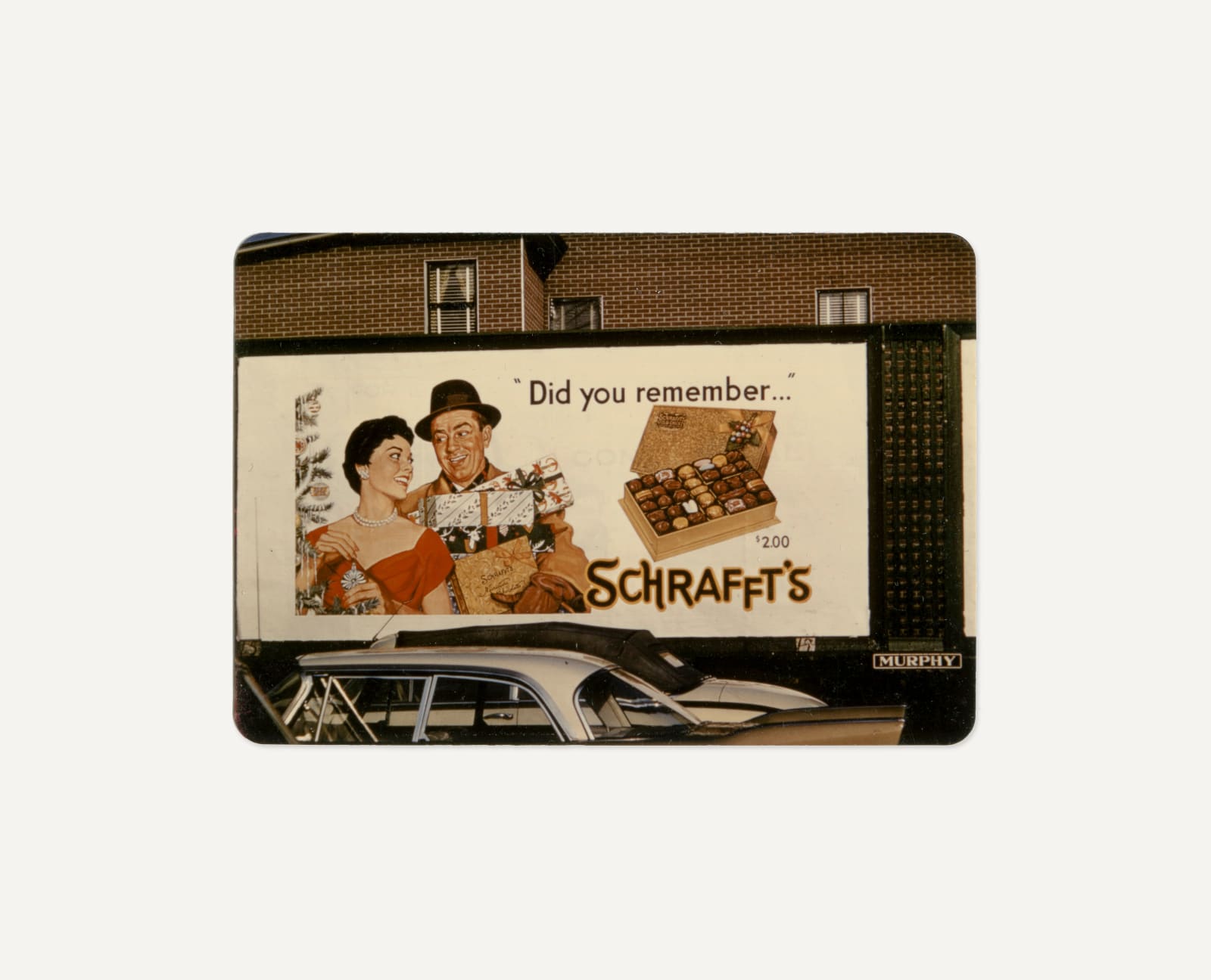 [American Billboards], Schrafft Candy, New Haven, 1958
