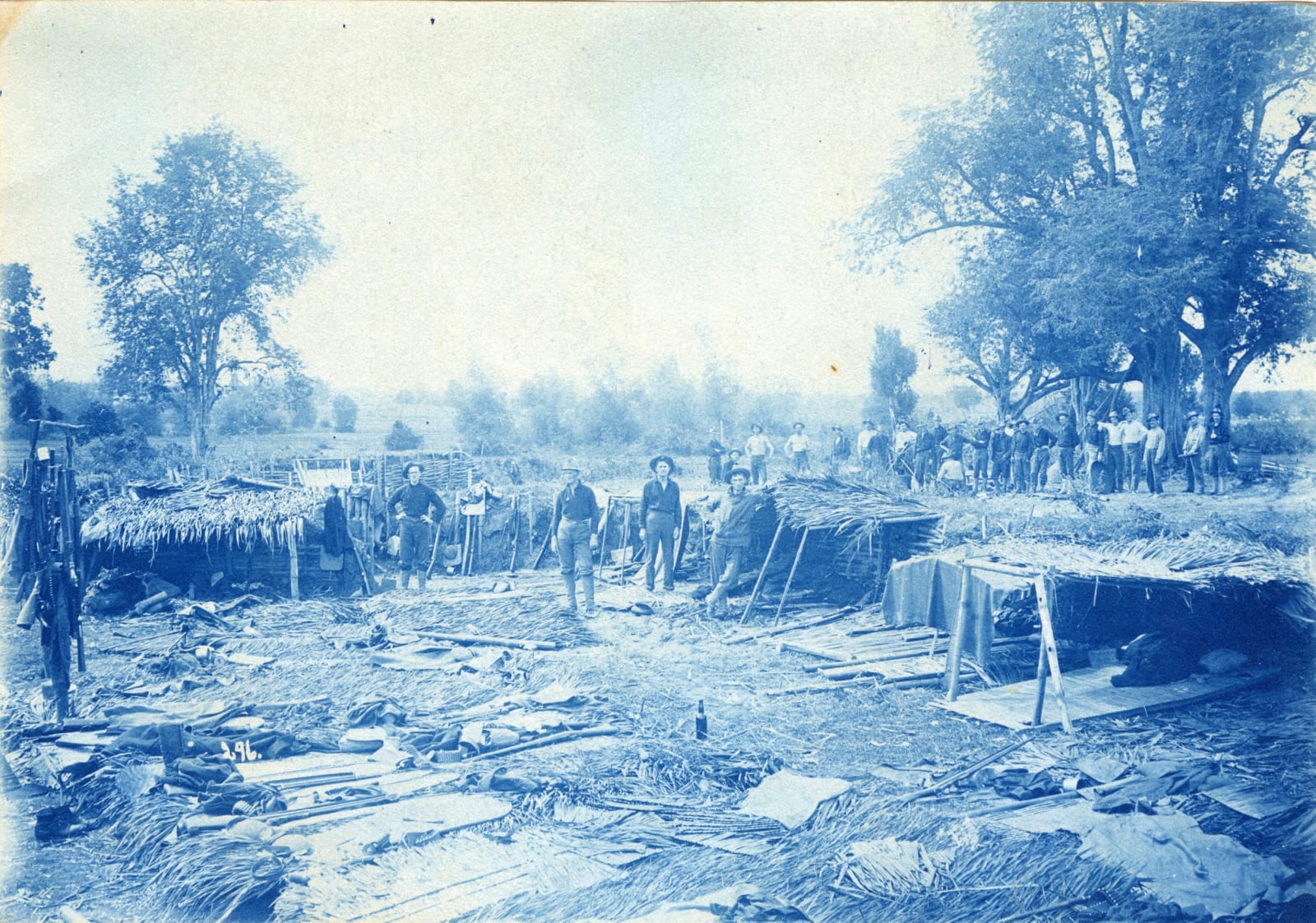 Lt. C.F. O'Keefe, Group of Journalistic Cyanotypes Documenting Philippine-American War, 1890s