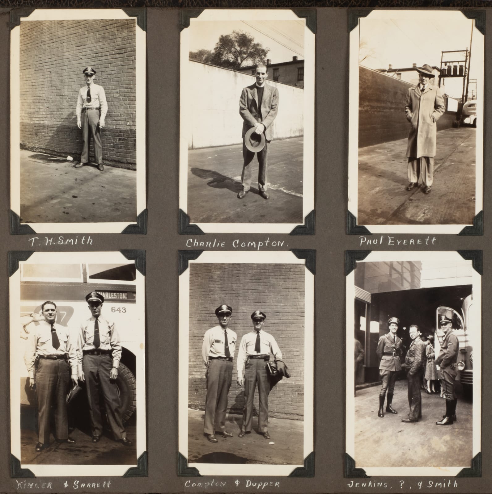 Mildred Bailey, Album with Portraits of Greyhound Bus Employees in West Virginia , 1941