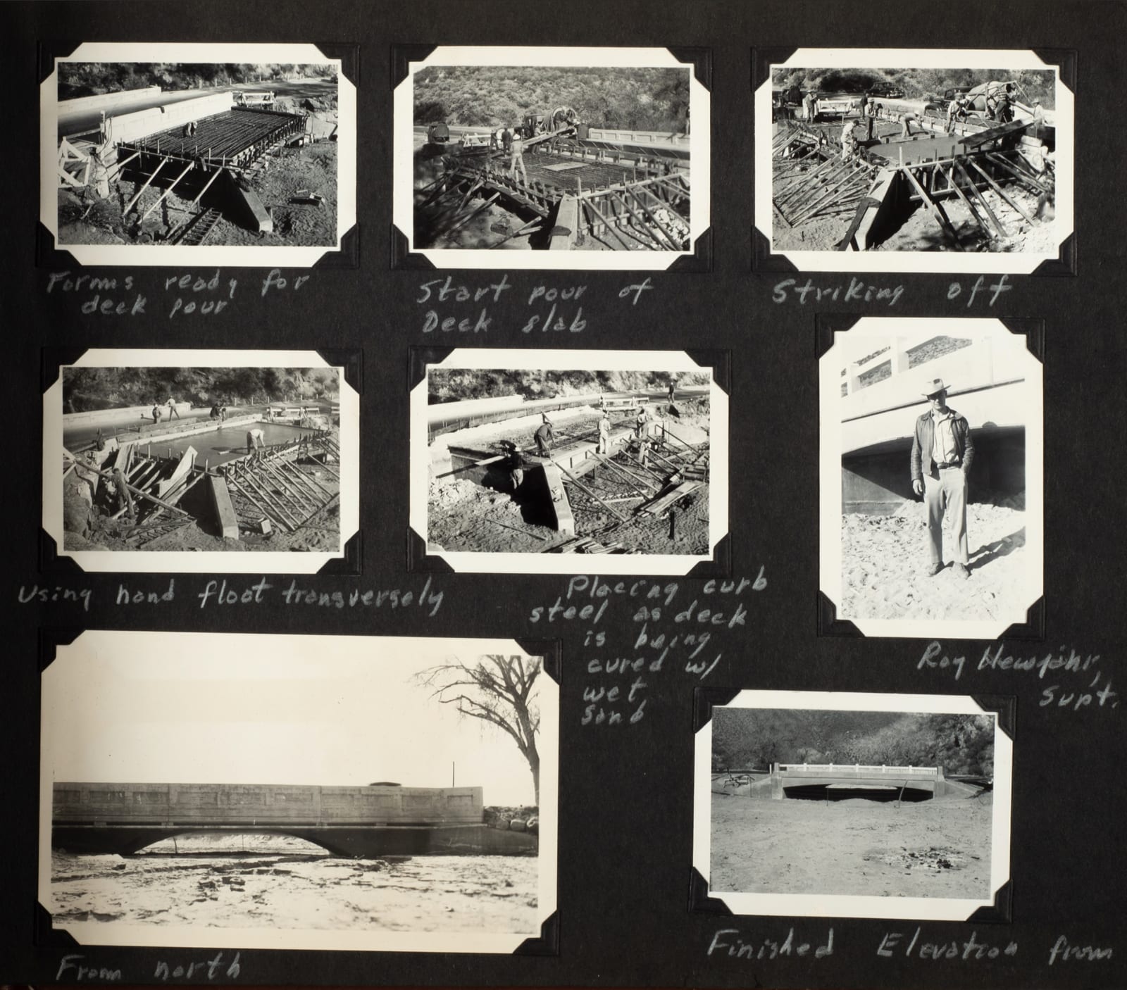 [Los Angeles Roadway Bridges], Album Documenting California Road Construction, 1948