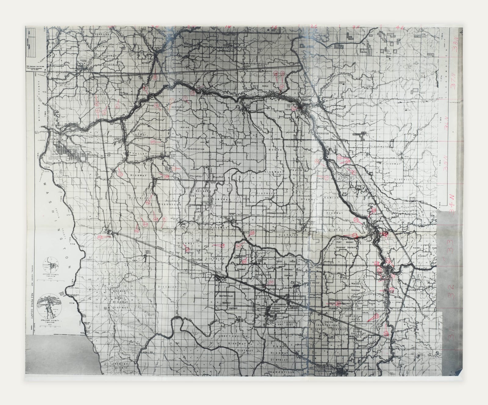 Wilkins Photo Service, Aerial Photos of Nez Perce Tribal Lands Presented to the Indian Claims Commission, 1954-56