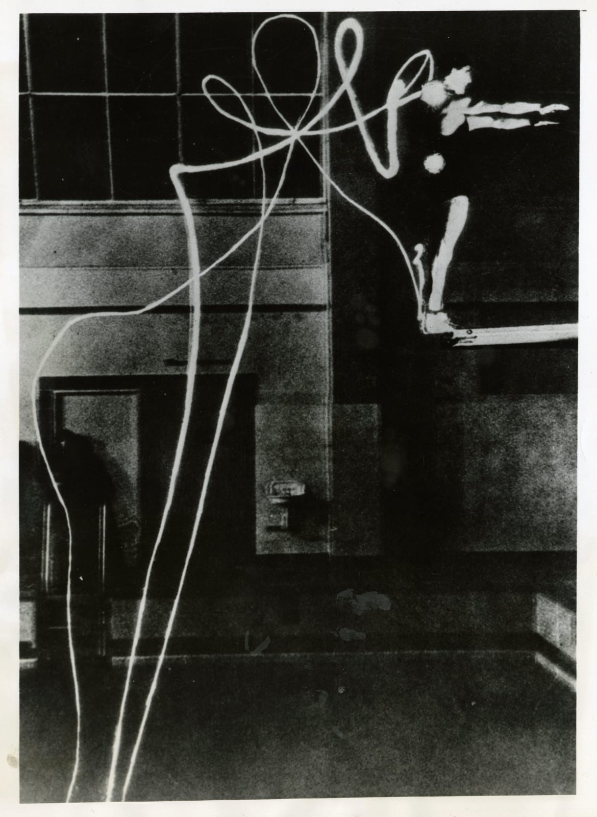 Unknown, Two Photographs Visualizing the Forms of German Divers as they Prepare for the Olympics, 1936