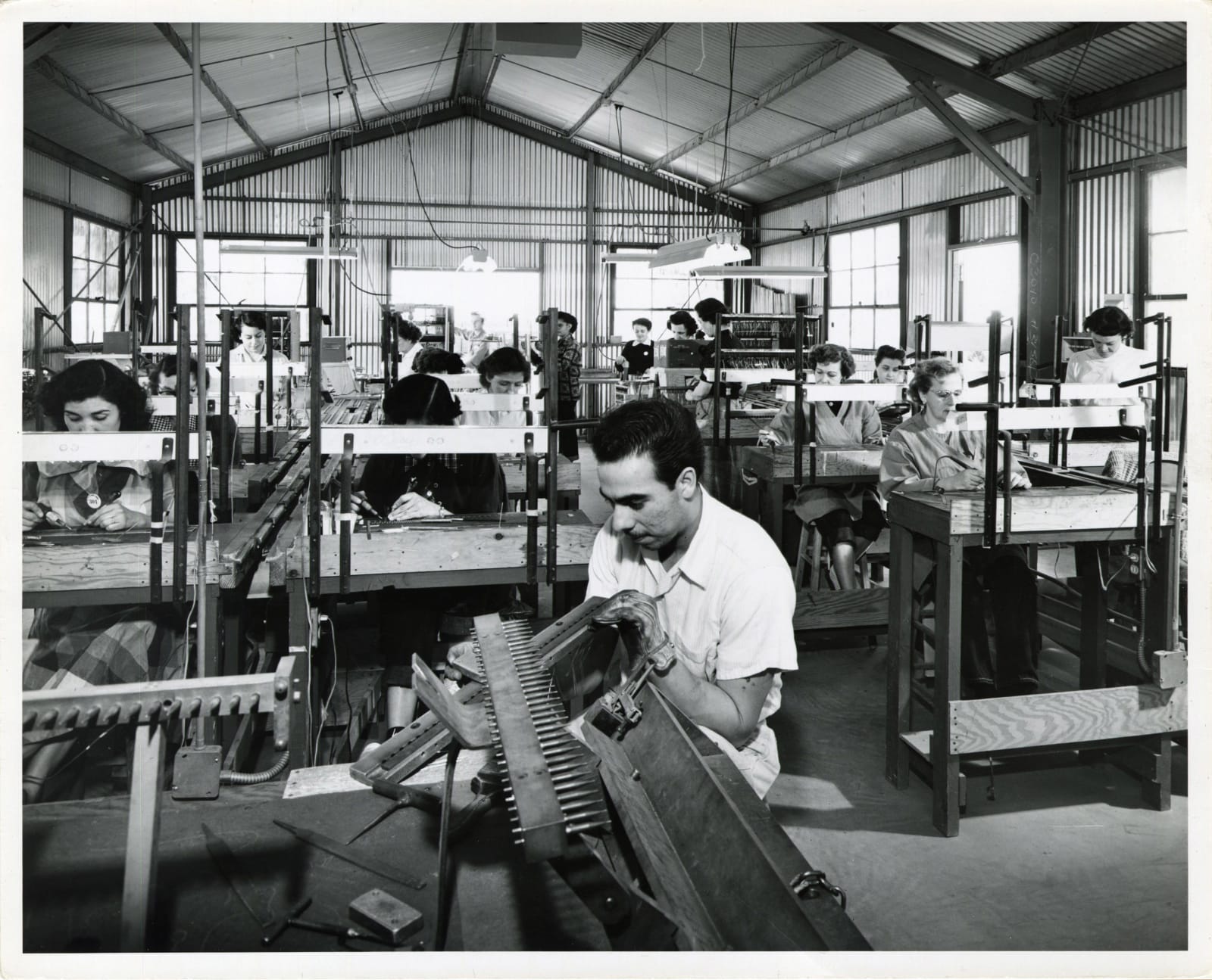 Julius Shulman, Photos Showing the U.S. Flare Factory in Pacoima, CA, 1940s