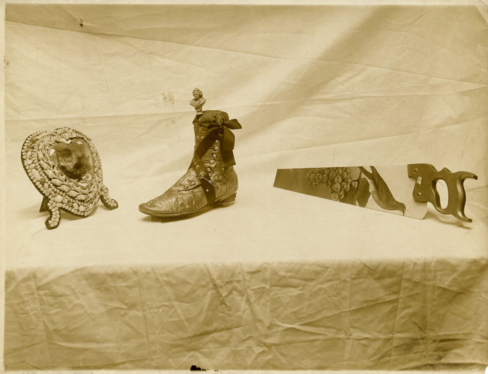 [Exposition of Bad Taste], Group of Photos Showing Decorative Objects Which Were Displayed (And Ridiculed) at a Satirical Exhibit Held at the Modernist Gallery in NYC, 1914