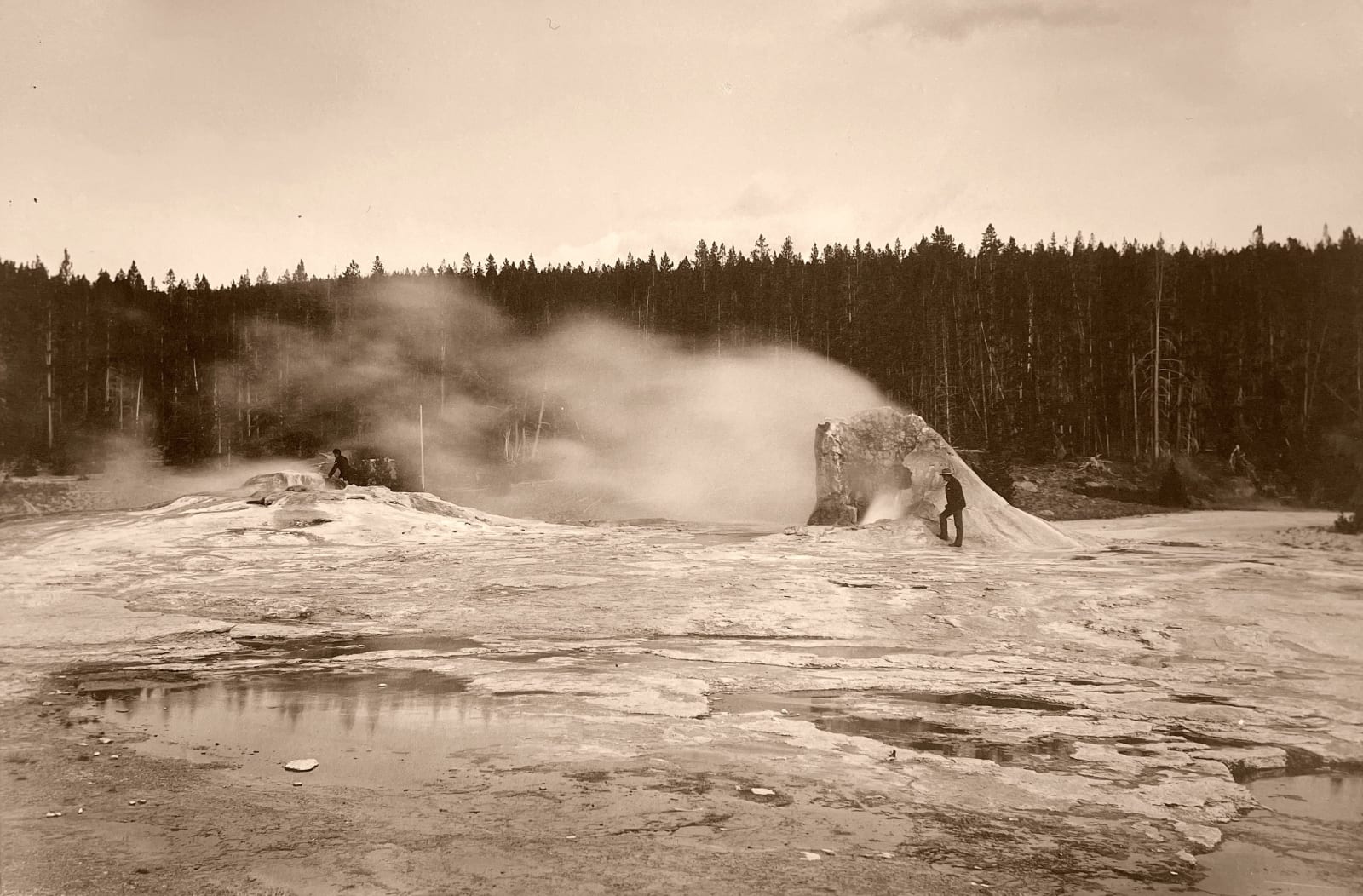 F. Jay Haynes, Giant Geyser Cone , 1888