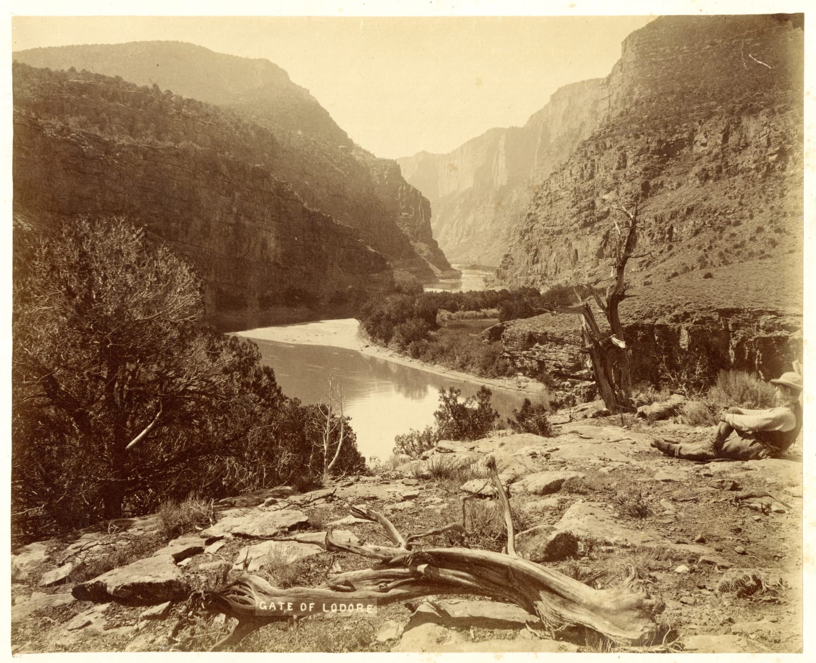 Elias O. Beaman / John K. Hillers, Five Large-Format Powell Survey Photos , 1871-72