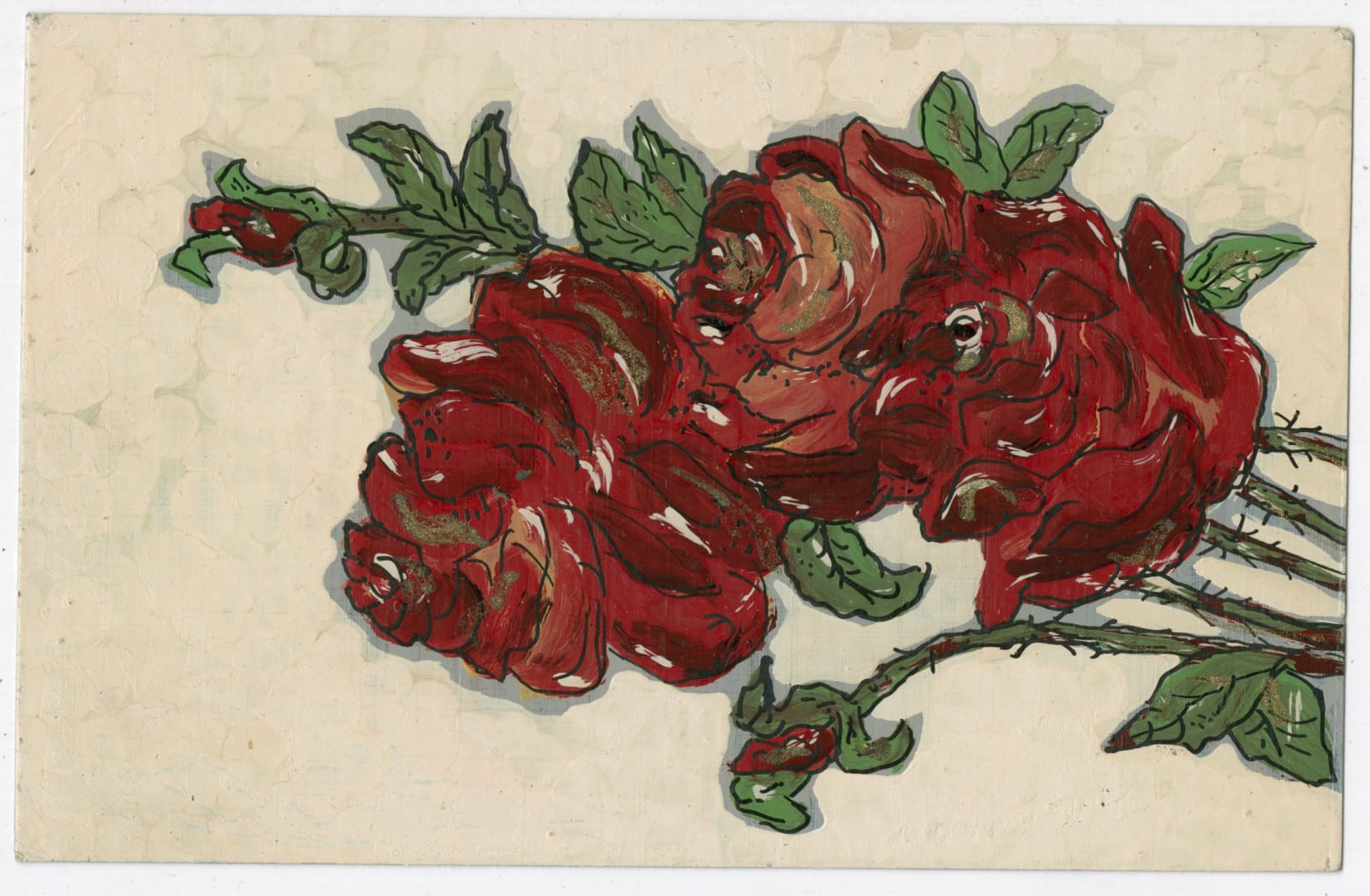 Nyla Thomas, Group of Painted Postcards Completed by a Texas "Mouth Artist", 1950s