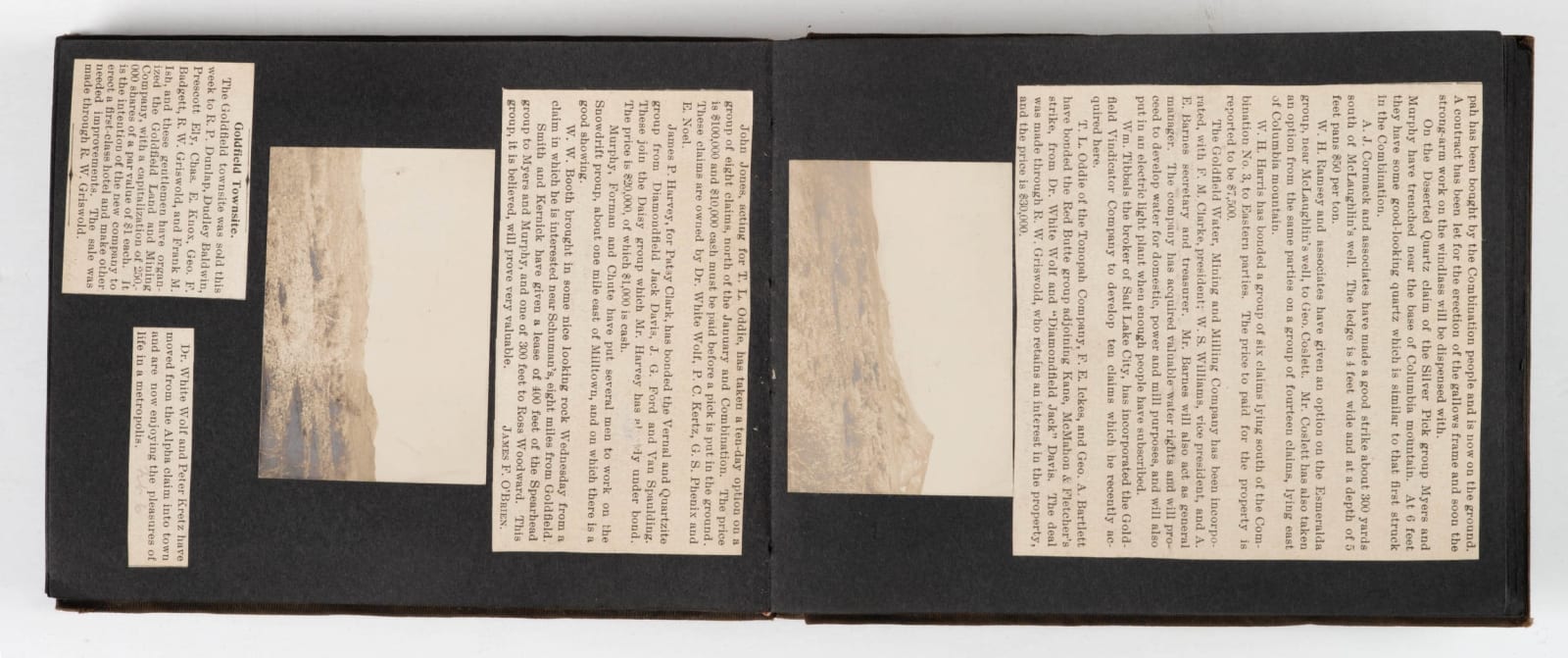 [Nevada], Pair of Albums Showing the Mining Towns of Goldfield and Tonopah, NV, 1910s