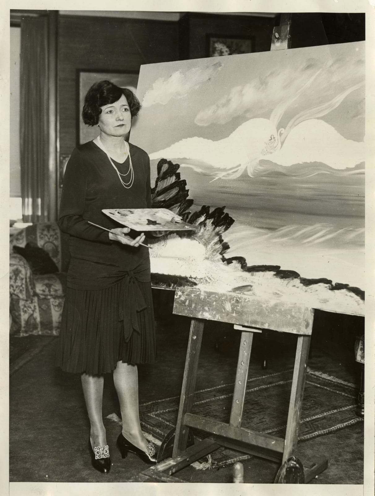 [Marion Spore], Three Portraits of the Spiritualist Painter and "Angel of the Bowery", 1930