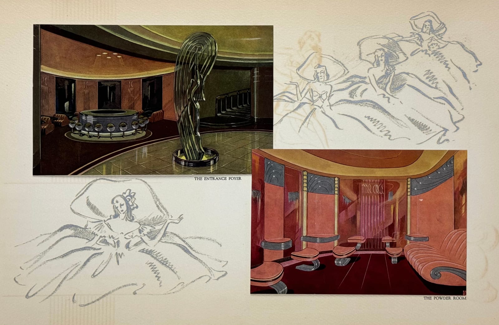 [The Inner Circle], Art-Deco Presentation Album for an Exclusive Club in Los Angeles, 1930s