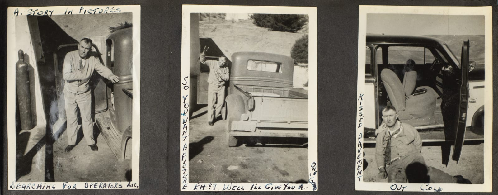 [LAPD Highway Patrol], Personal records from a bike cop, 1930s-40s