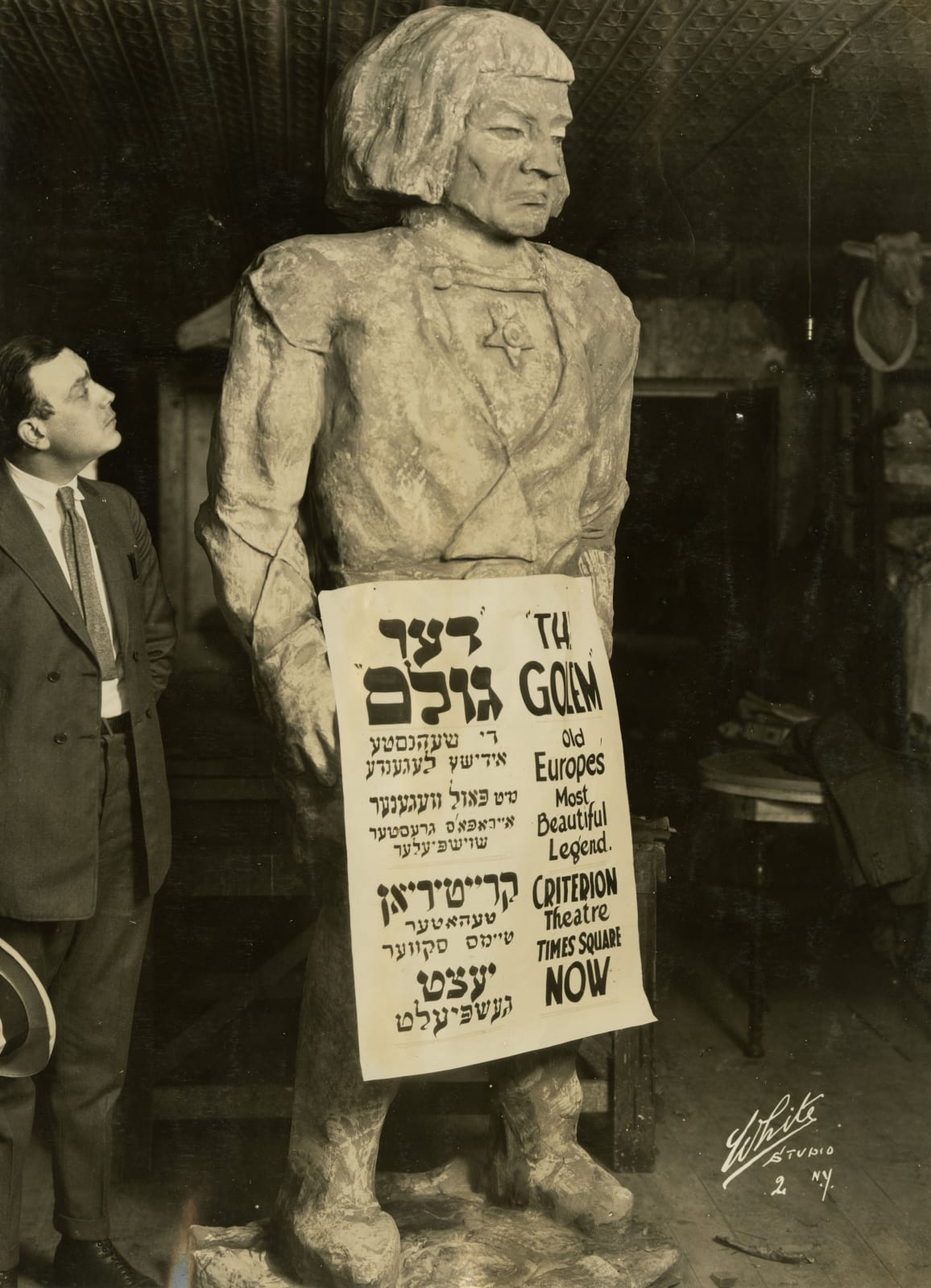 [Outdoor Advertising], Photographic Array of Unique Publicity Methods for a Variety of Silent Films, 1920s