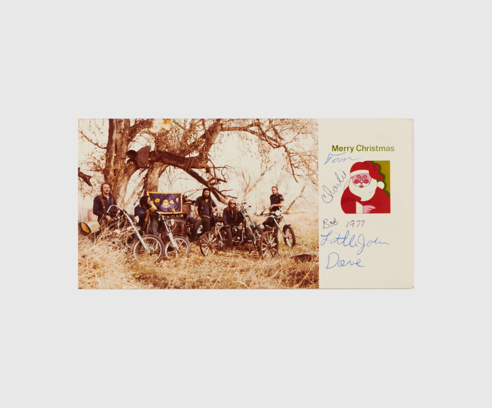 [El Forastero Motorcycle Club], Christmas Cards from an Outlaw M.C., c. 1980