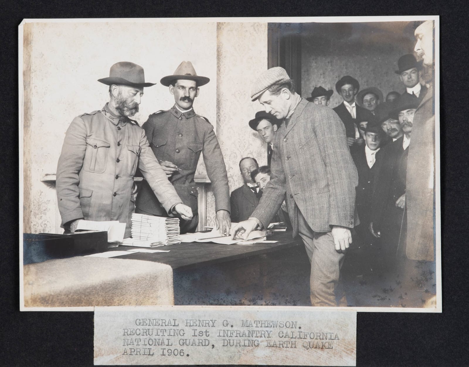 [Gen. Henry G. Mathewson], Photo Album Showing the California National Guard after the 1906 Earthquake and Elsewhere, 1906-1908