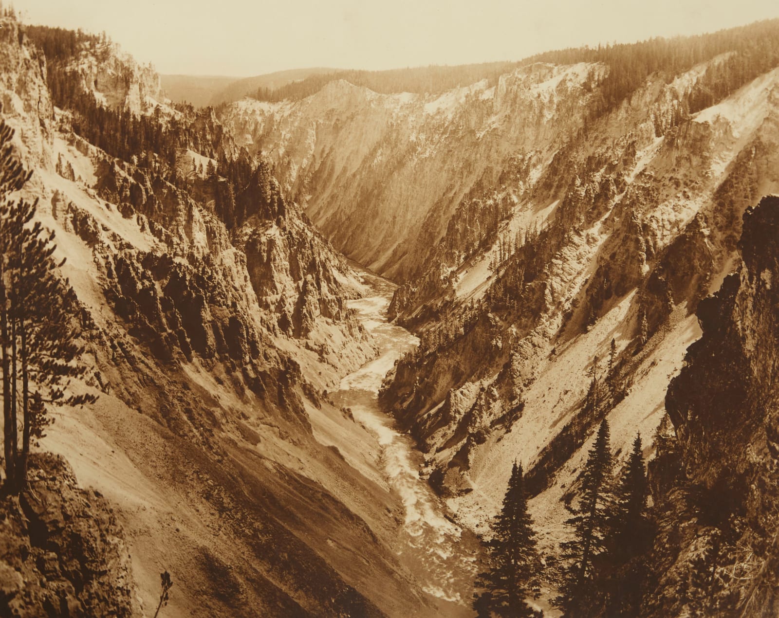 F. Jay Haynes, Grand Canyon from Brink Fall, 1915