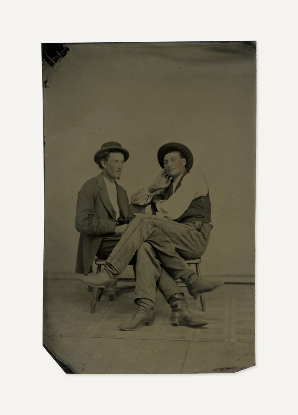 Unknown, Two Men with Linked Legs, 1870s