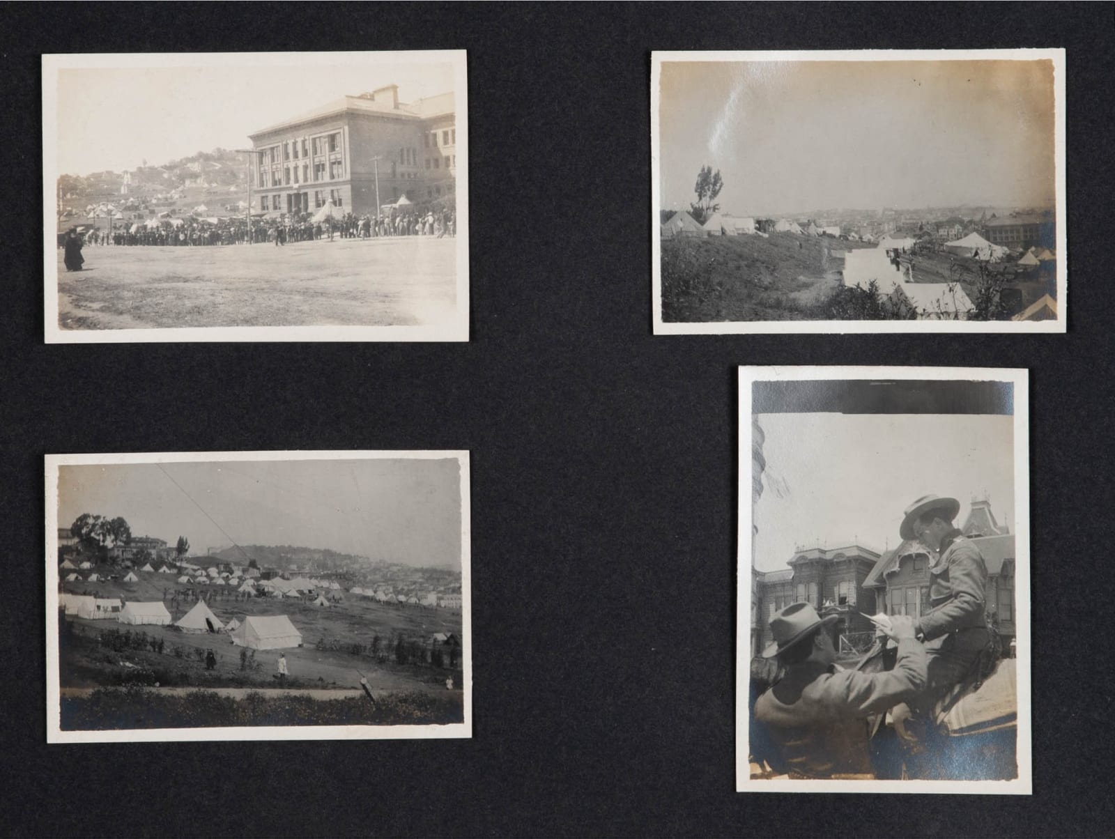 [Gen. Henry G. Mathewson], Photo Album Showing the California National Guard after the 1906 Earthquake and Elsewhere, 1906-1908