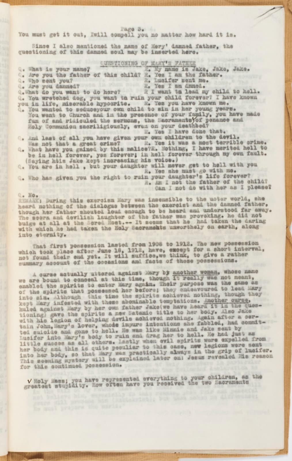 F.J. Bunse; Theophilus Riesinger, The Earling Possession Case: An Exposition of the Exorcism of ‘Mary’ a Demoniac and Certain Marvelous Revelations Foretelling the Near Advent of Antichrist and the Coming Persecution of the Church in the Years 1952–1955., 1934