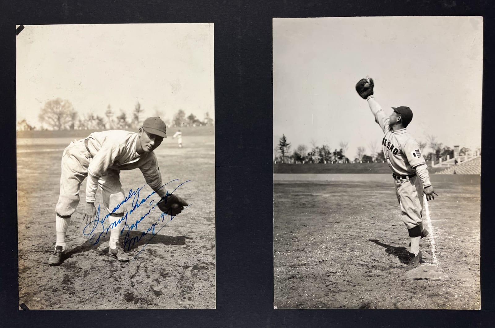 [Japanese American All-Star Baseball], Pair of photo albums showing the Fresno Athletic Club's barnstorming tour of Asia, 1927