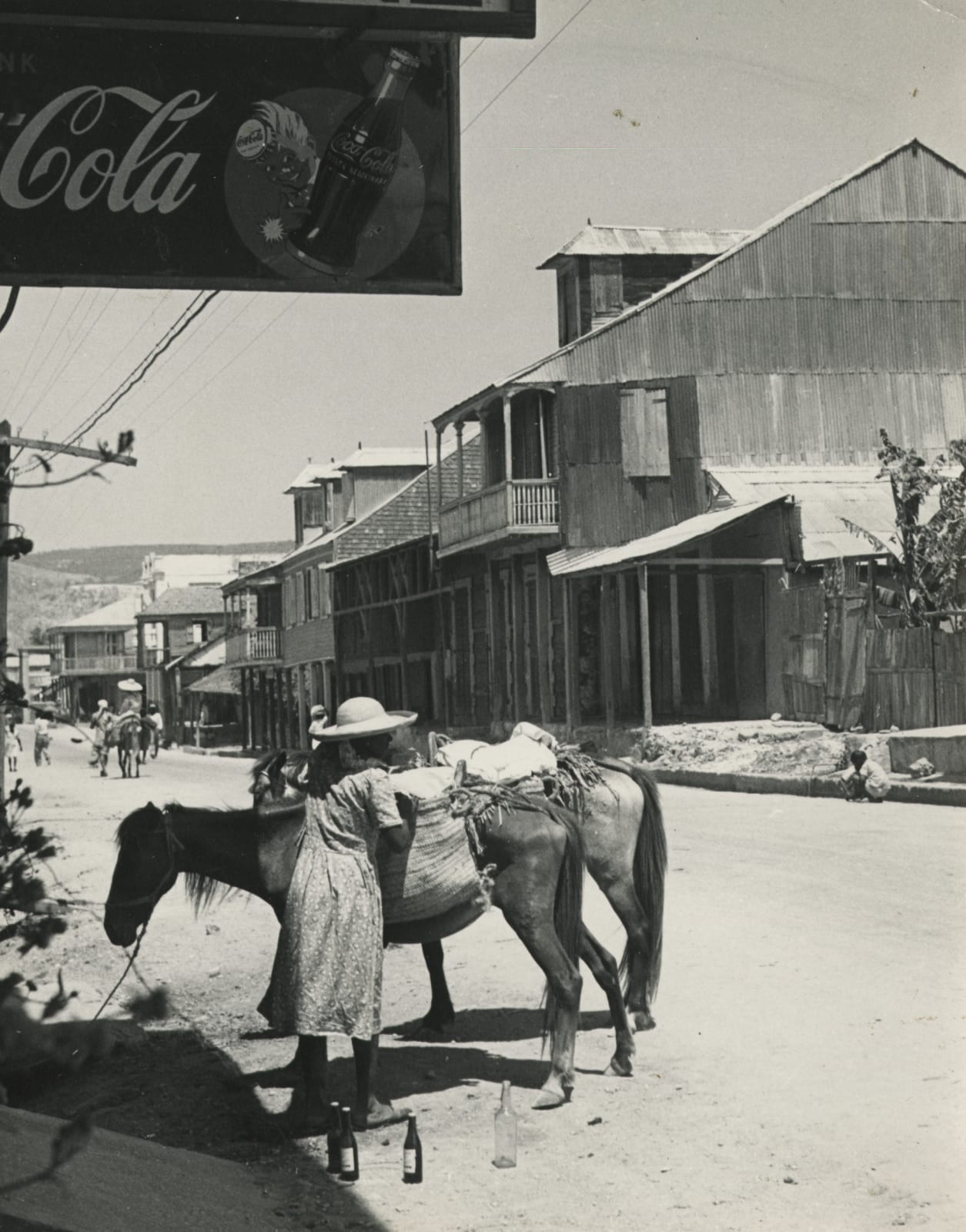 Aubrey Janion, Large Group Showing Life in Haiti, Curacao, and the Virgin Islands, 1950s