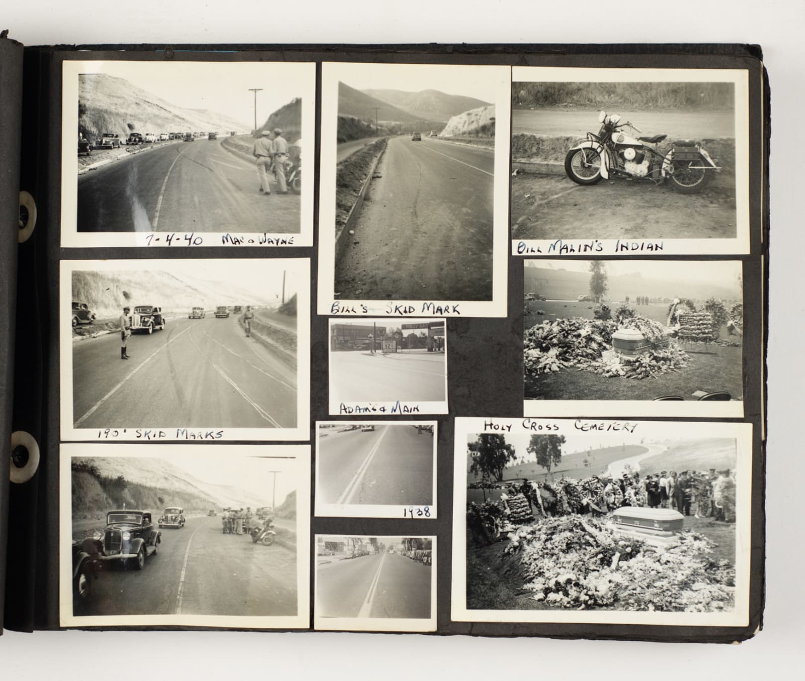 [LAPD Highway Patrol], Personal records from a bike cop, 1930s-40s