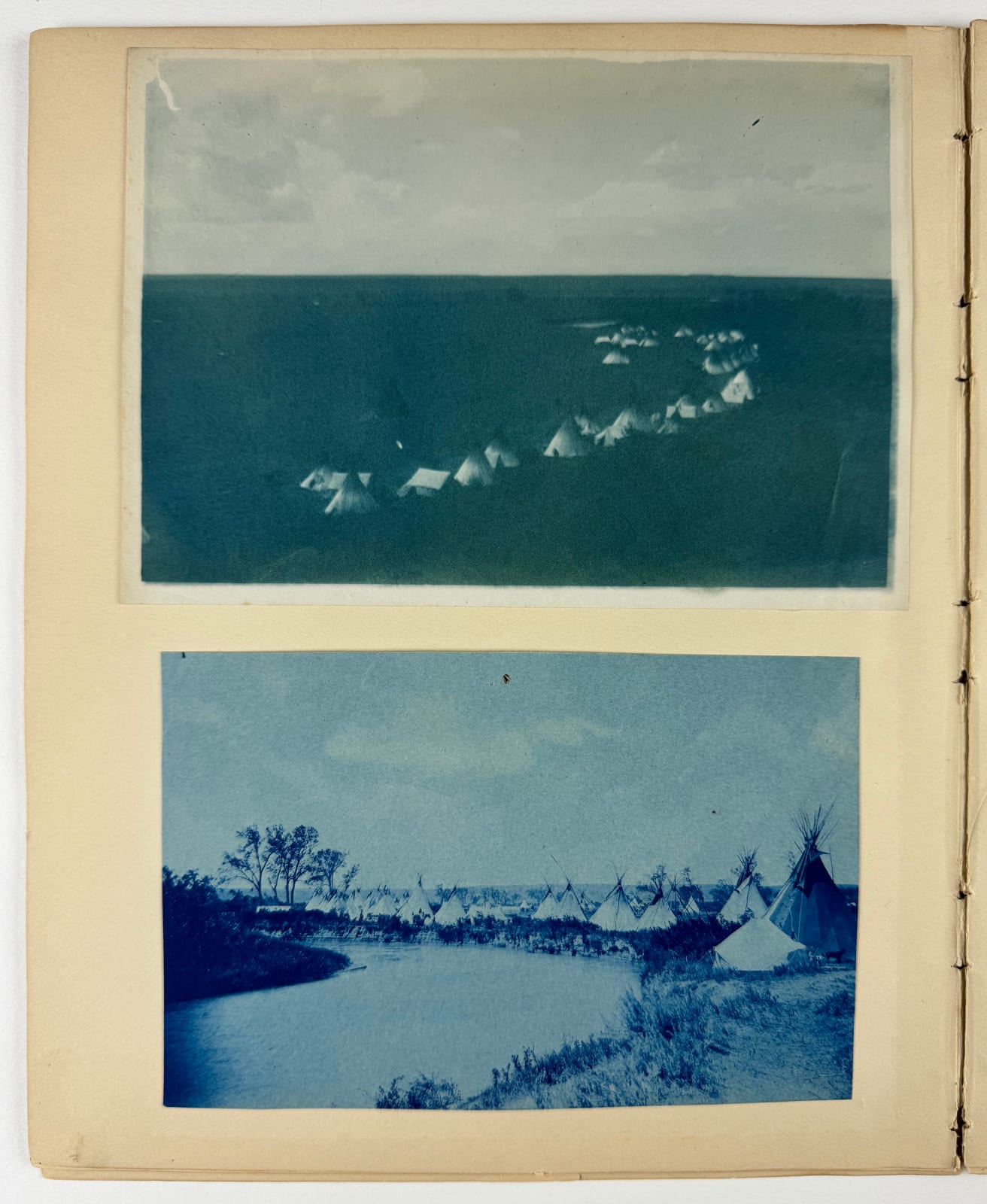 [Montana], Rich Collection of Cyanotypes Showing Scenes Along the Little Bighorn River and Elsewhere, 1890s