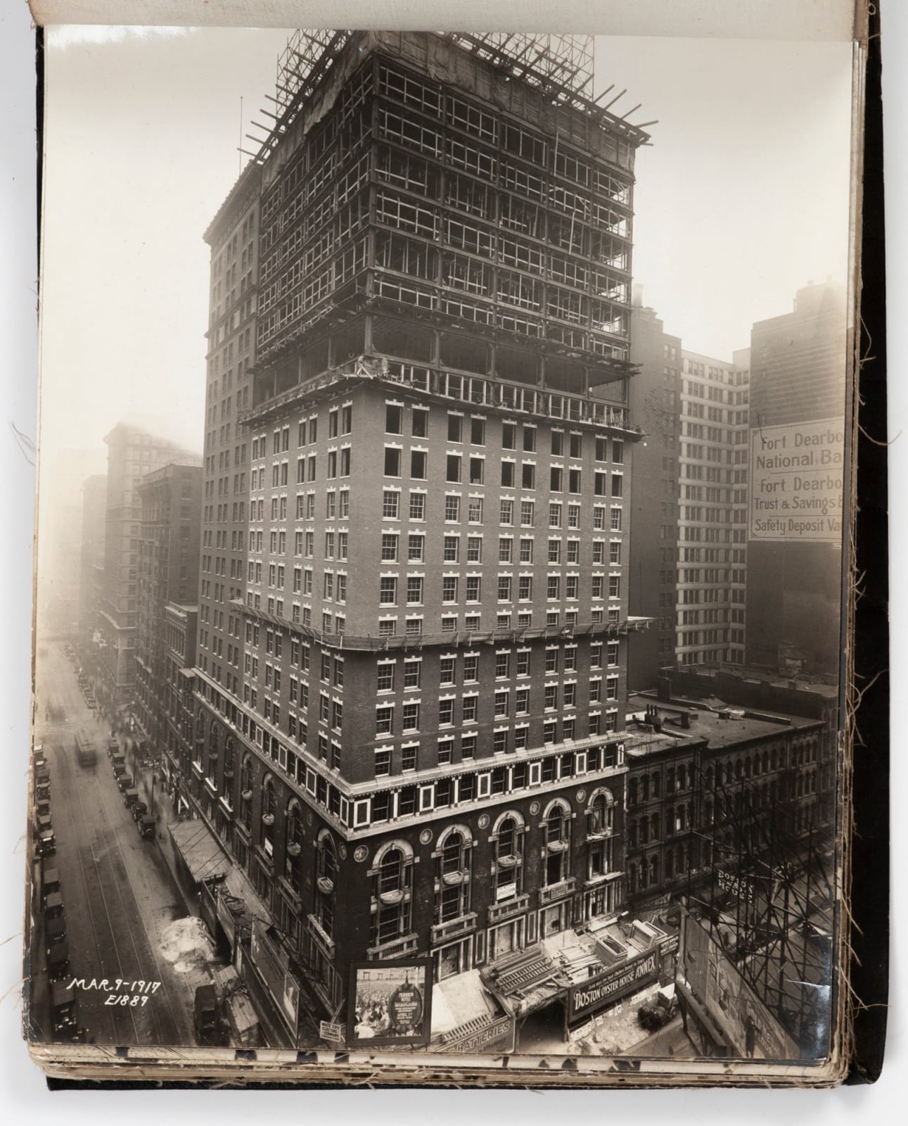 Chicago Architectural Photo Co., Presentation Album Documenting Construction of the New Morrison Hotel, 1914-17