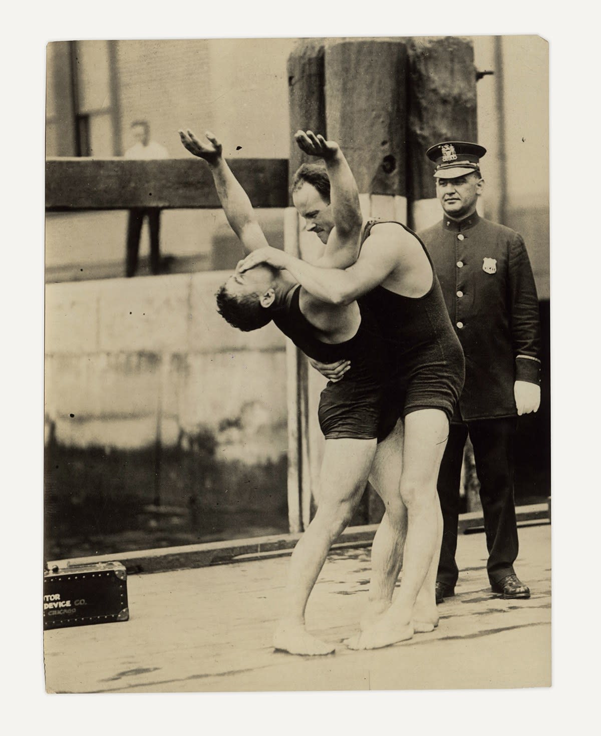 Anonymous, Two Photographs of Bizarre Life-Saving Practices, 1910s