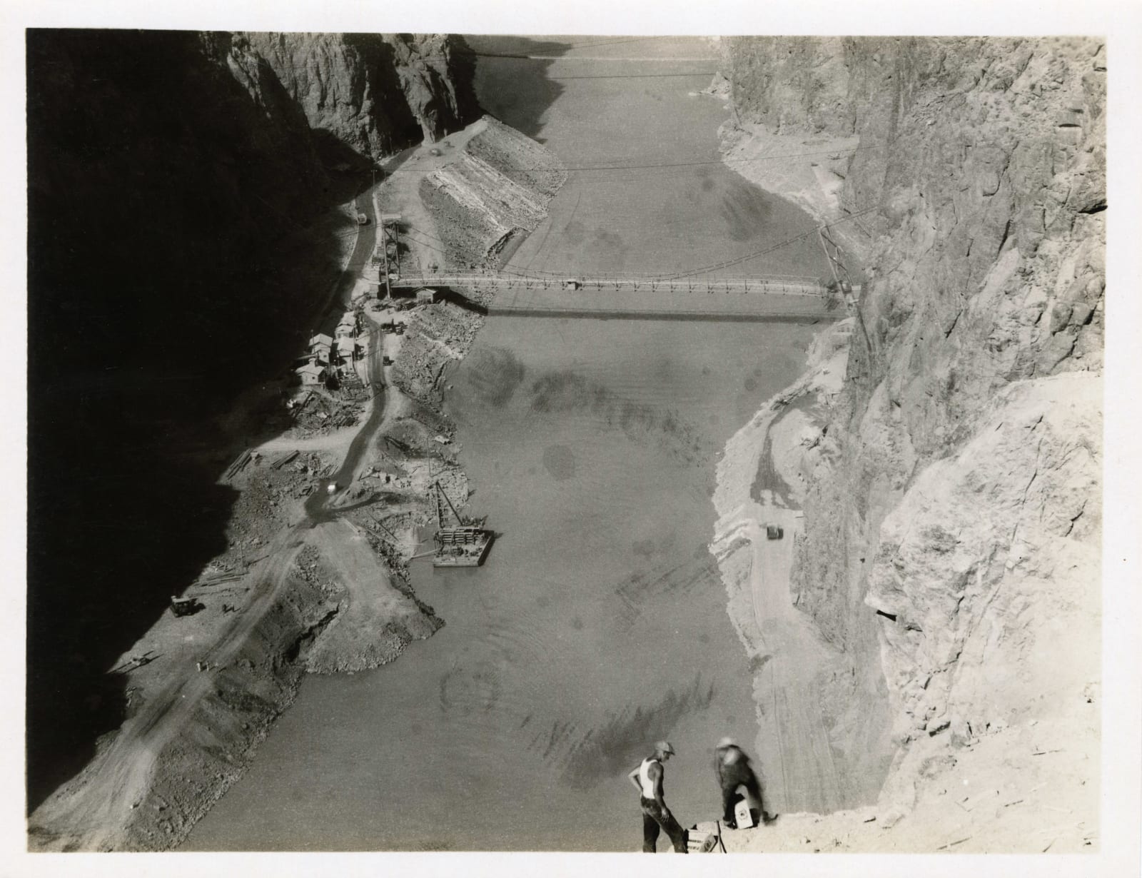 [Hoover Dam], Large Group of Photos Documenting Early Days of Construction, 1932