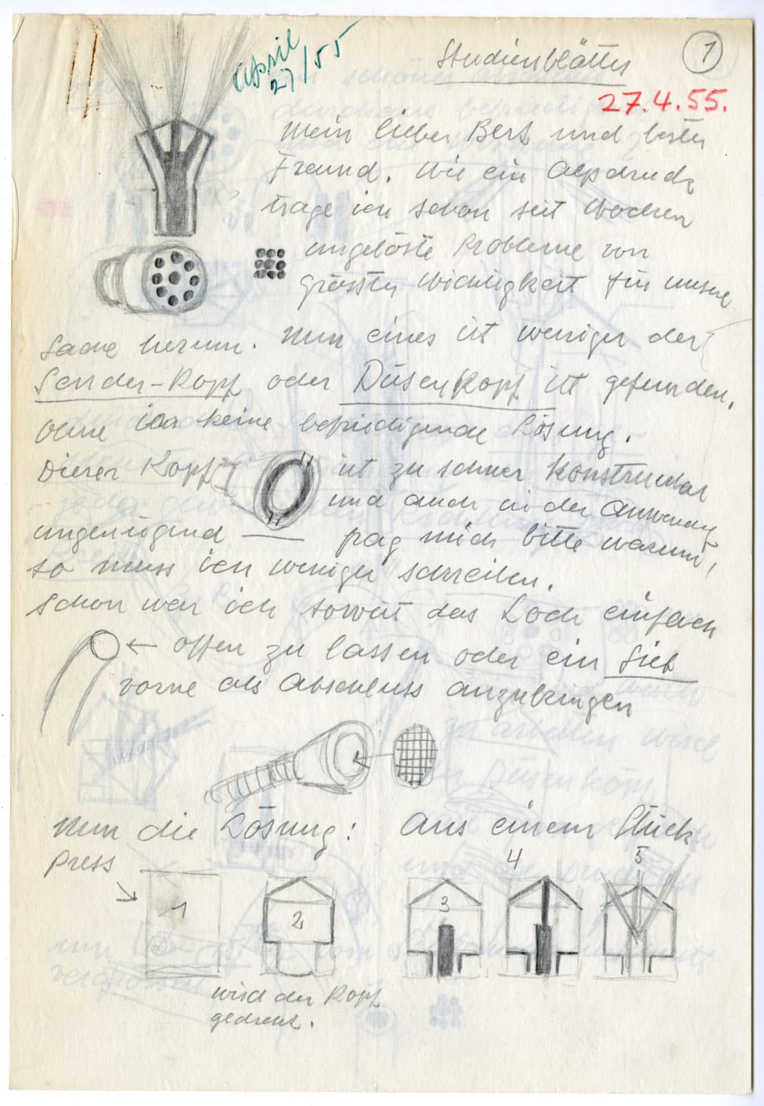 [Hans E. Laube], Archive Related to the Creation of "Smell-O-Vision", 1950s